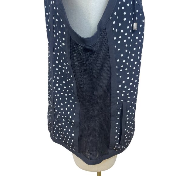 Chico’s Black & White Polka Dot Women’s Sleeveless Zip-Up Vest Size 1 - Picture 6 of 10